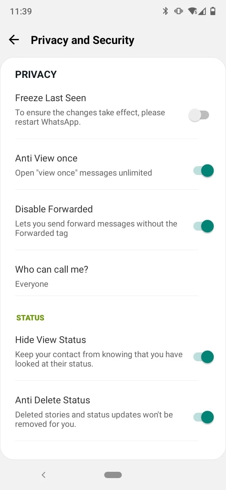 WhatsApp Plus — لقطة شاشة 4